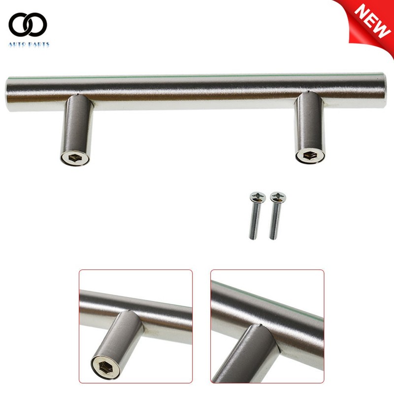50 Pack Cabinet Pulls Kitchen Drawer Pulls Brushed Nickel Stainless Steel US gallery