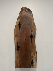 Live Edge Walnut Coat Rack Rustic Wall Mounted