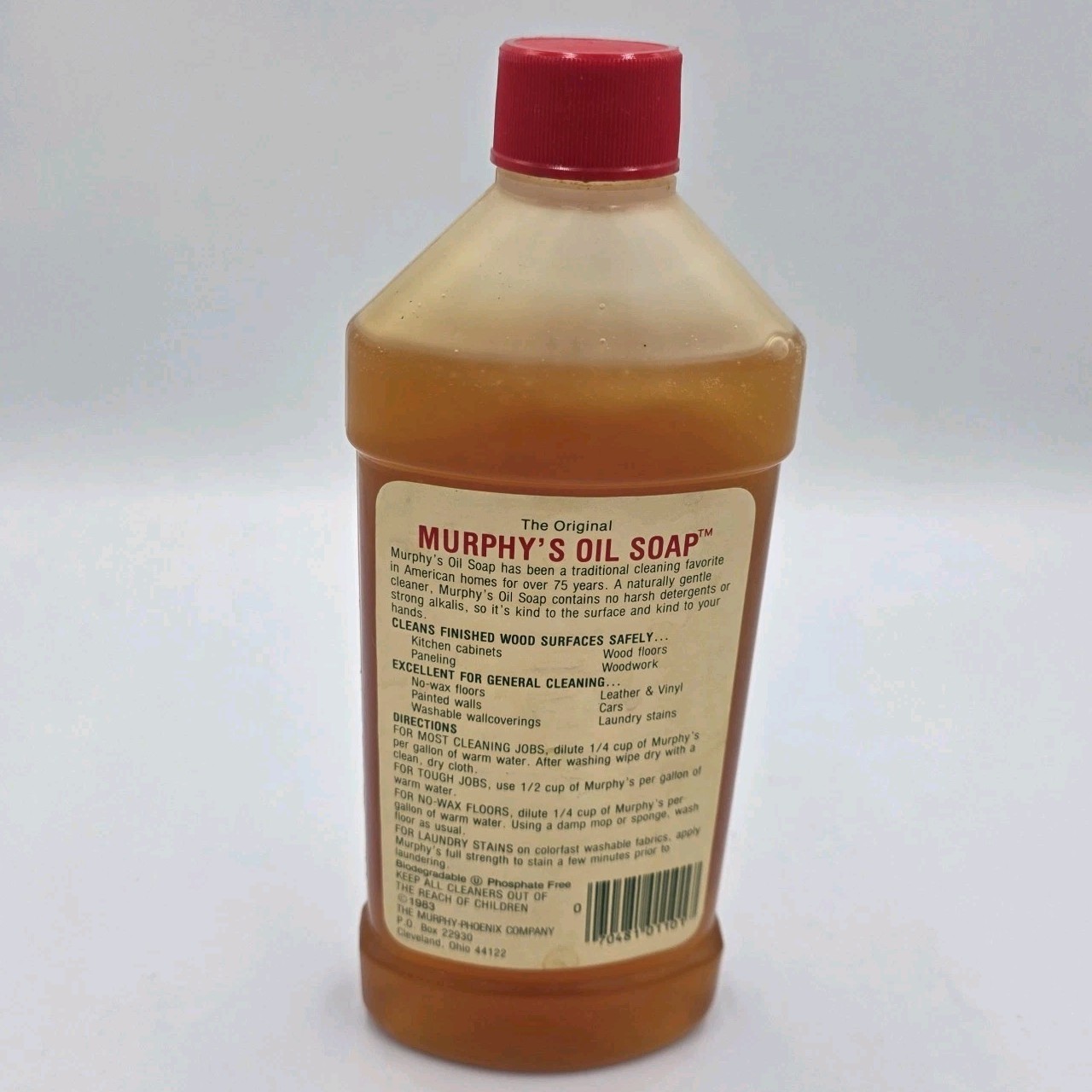 Vintage 1983 Murphy Oil Soap 16oz Formula Household Cleaner Wood & More 90% Full gallery
