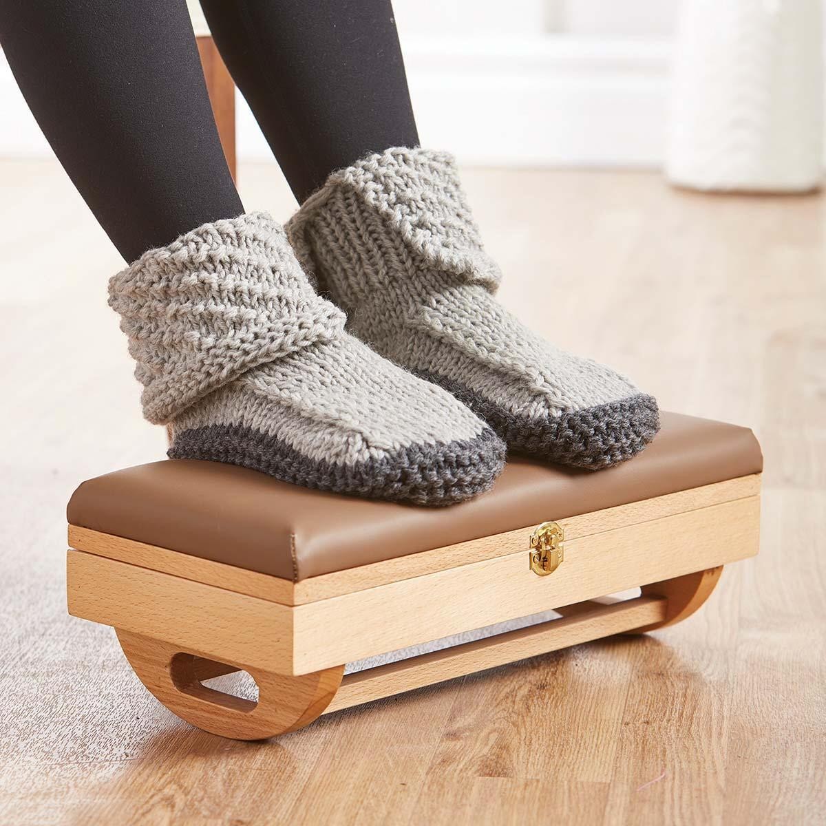 Herrschners® Rocking Footstool with Storage gallery