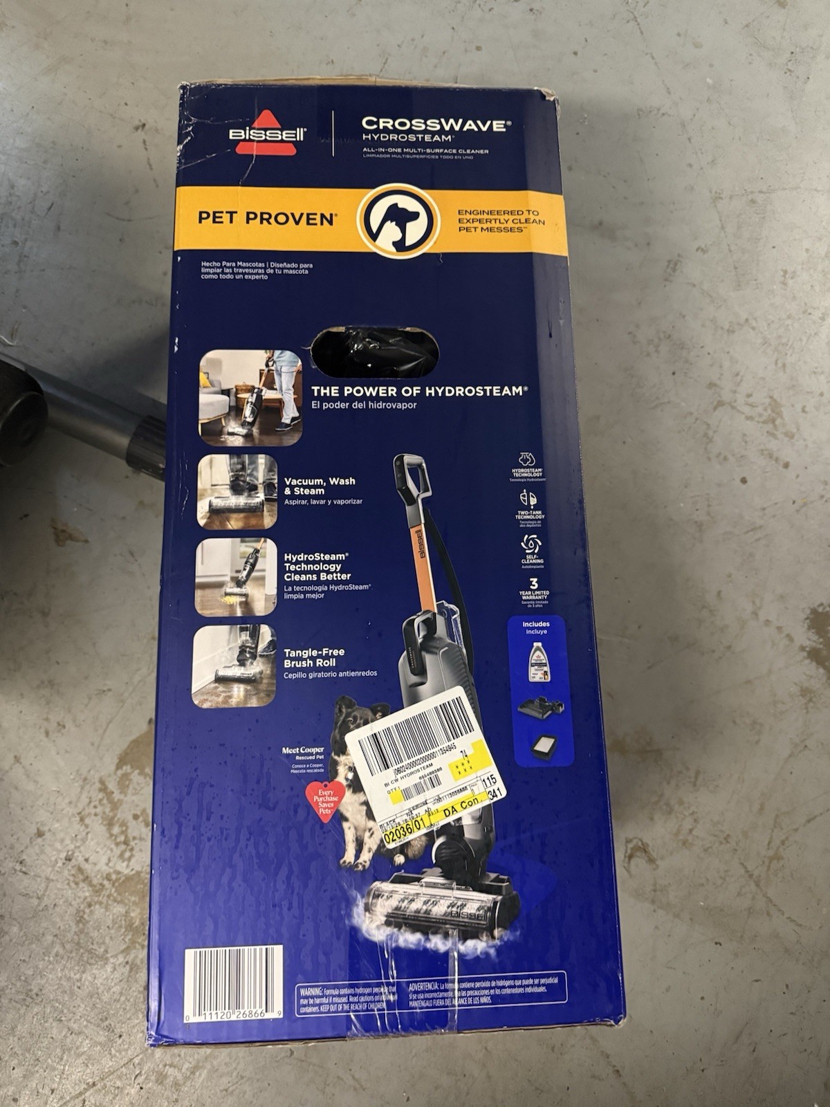 Bissell CROSSWAVE HYDROSTEAM Mod. 3513 All-in-One Multi-Surface Cleaner NEW‼️✅ gallery