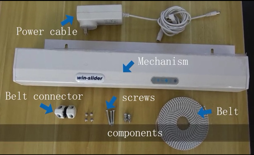 Residential automatic sliding door window opener belt drive winslider low noise gallery
