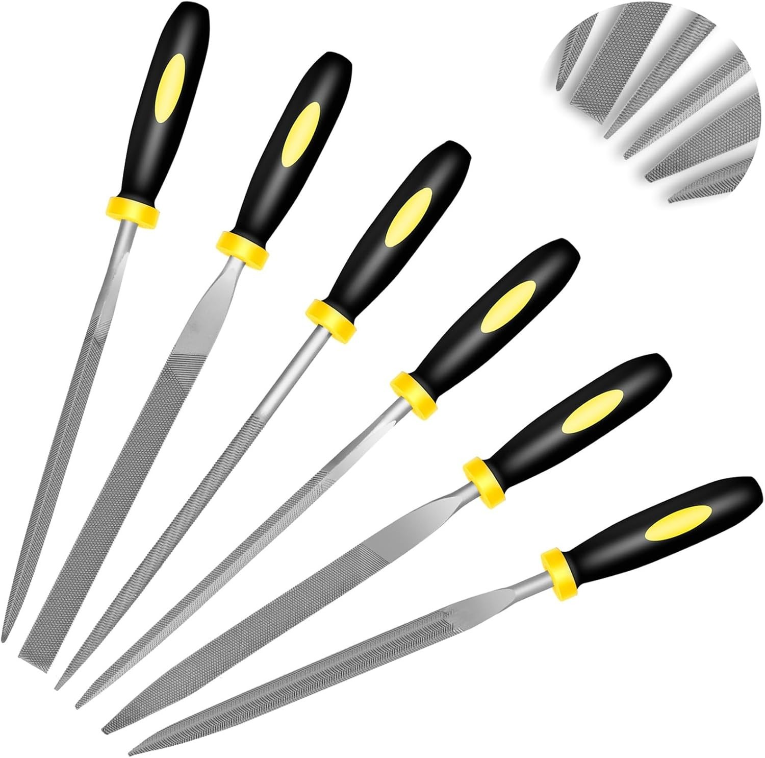 6Pcs Metal Needle File Set Small Hardened Carbon Steel File Mini Hand Metal Tool gallery