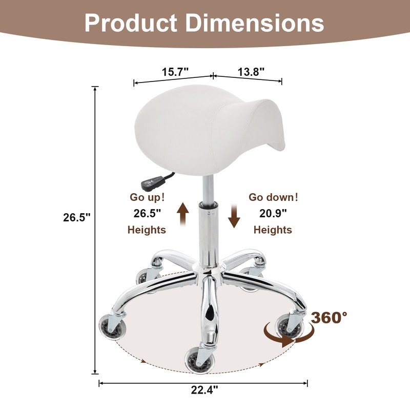 Saddle Stool with Versatile & Modern Design, Heavy Duty & Stable, Easy Assembly gallery