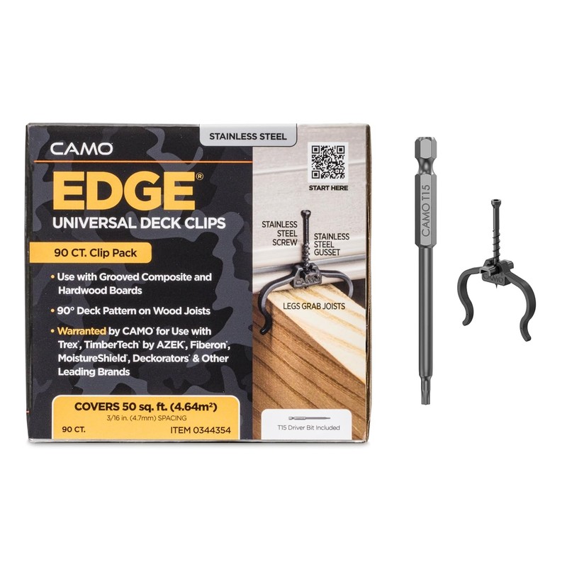 Hidden Deck Fasteners Deck Screws Camo EdgeClip 90 Count Decking Hardware gallery