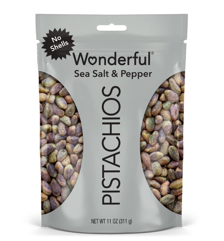 Wonderful Pistachios No Shells Sea Salt, Pepper Nuts, 11 Ounce Bag. gallery