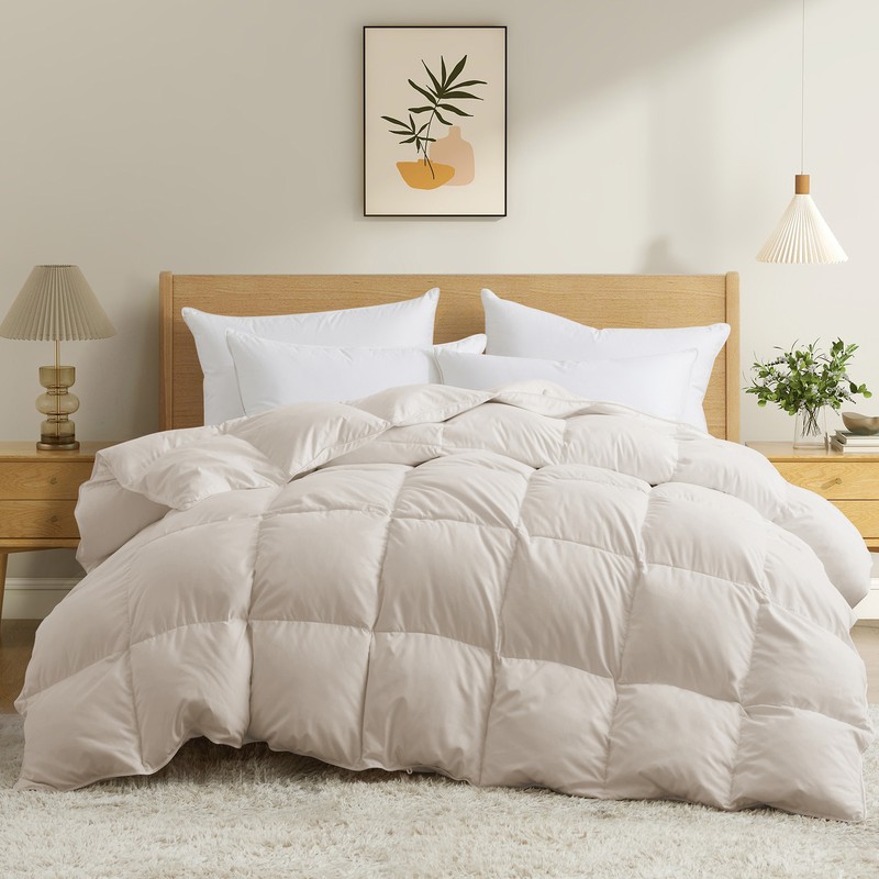 Winter Extra Warm Comforter Cozy Fullfy , White Goose Down Duvet Insert Blanket gallery