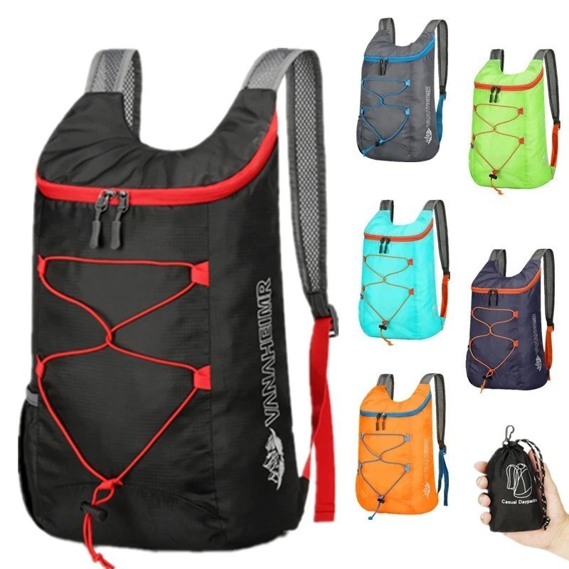 Foldable Lightweight Backpack Waterproof Travel Hiking Camping Packable Bag