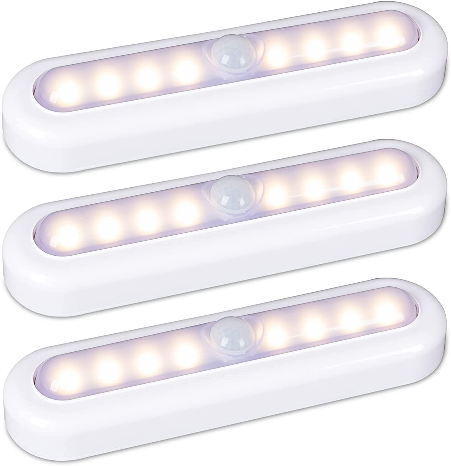 3 Pack 7” Motion Sensor Lights Indoor Battery Operated, Stick on LED Light for C gallery