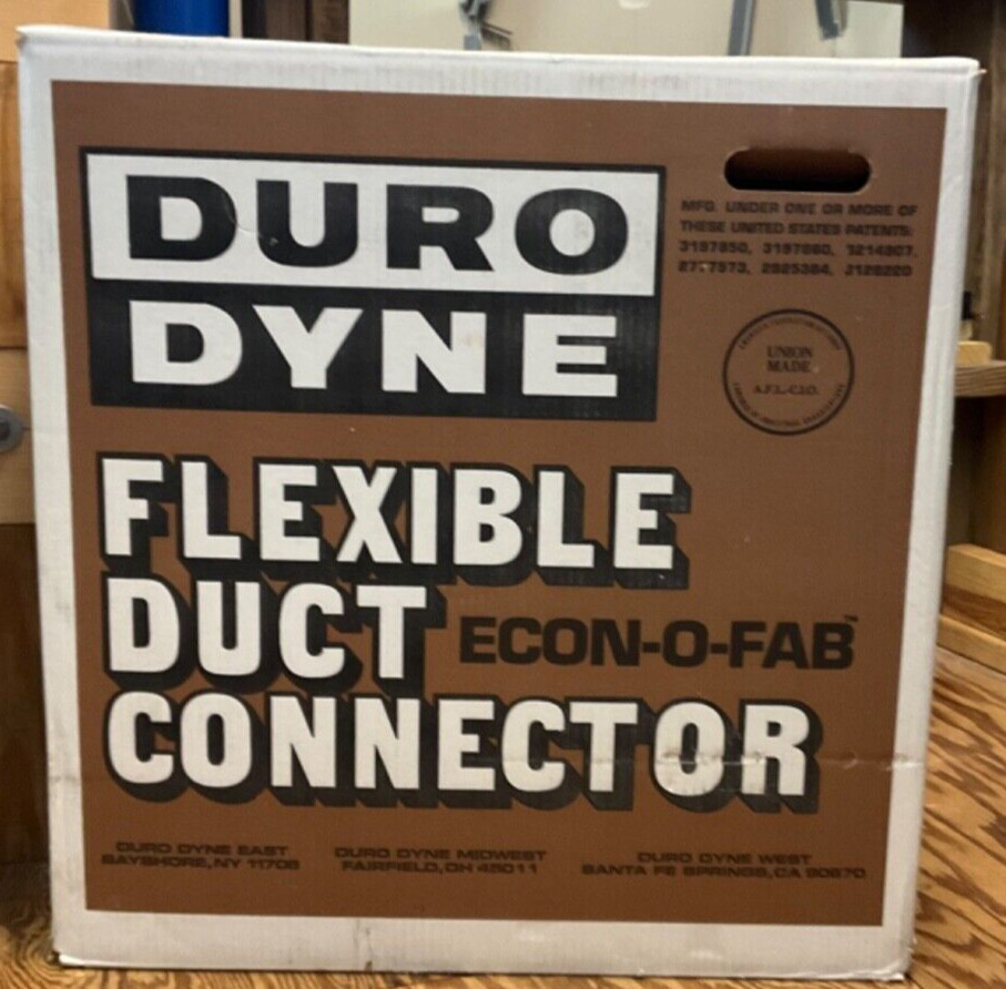 Duro Dyne Flexible Canvas Duct Connector - sold by the length (foot) gallery