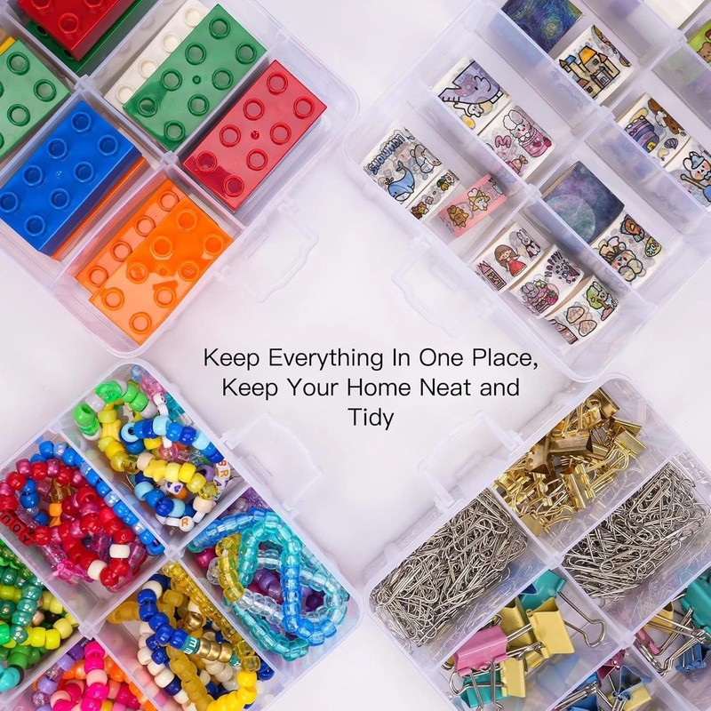 7-Tier Stackable Storage Box with 70 Compartments for Arts & Crafts Organization gallery