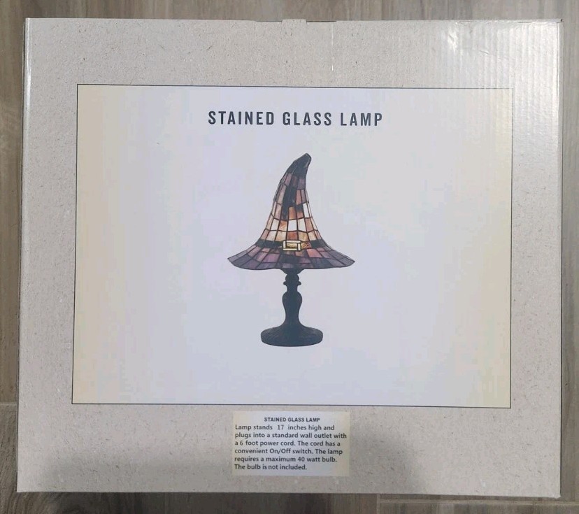 Cracker Barrel Stained Glass Witch Hat Lamp Viral Halloween Decor 2026 In Hand gallery