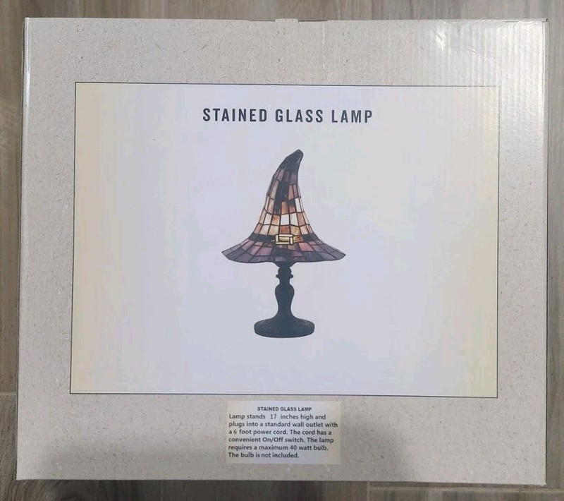 Cracker Barrel Stained Glass Witch Hat Lamp Viral Halloween Decor 2026 In Hand gallery