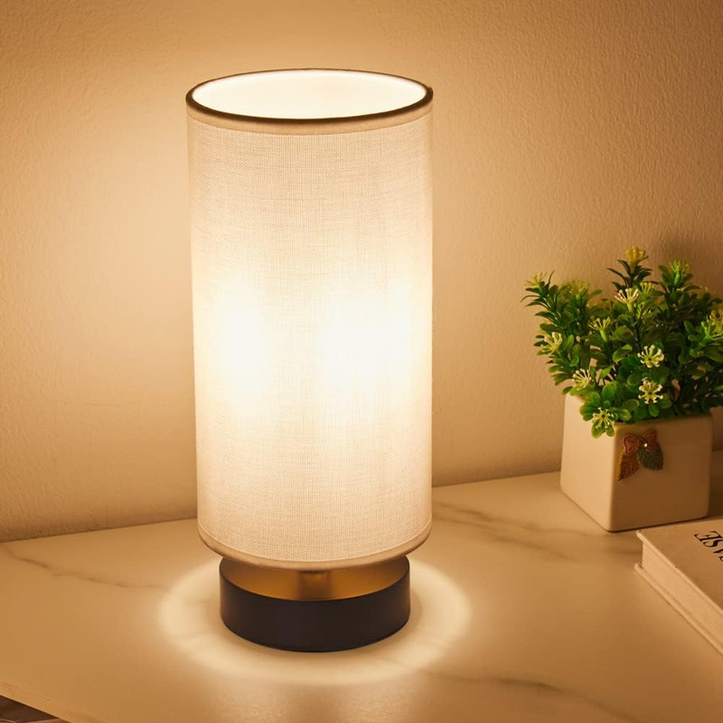 Table Lamp, Bedside Nightstand Lamp, Simple Desk Lamp, Cylinder Table Lamp for B gallery