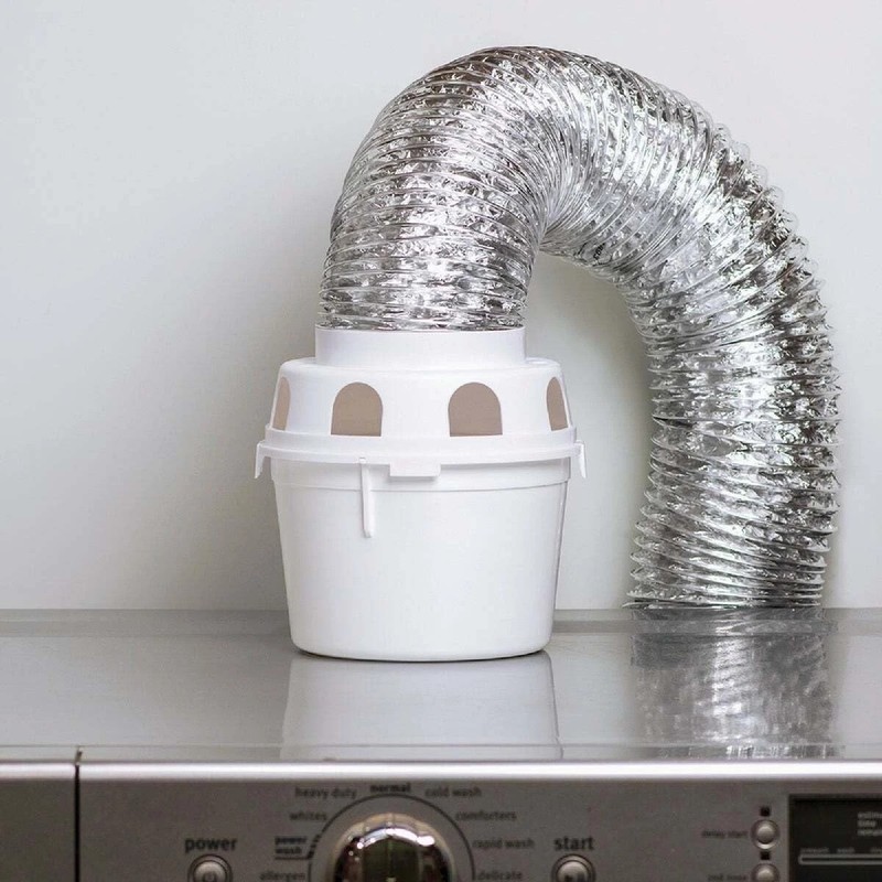 Efficient Indoor Dryer Vent Kit - 4" x 5' ProFlex Duct for Apartments & RVs gallery