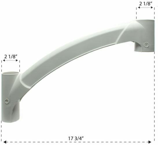 Innovaplas Products Short Handrail for Above Ground BiltMor Swimming Pool Step gallery
