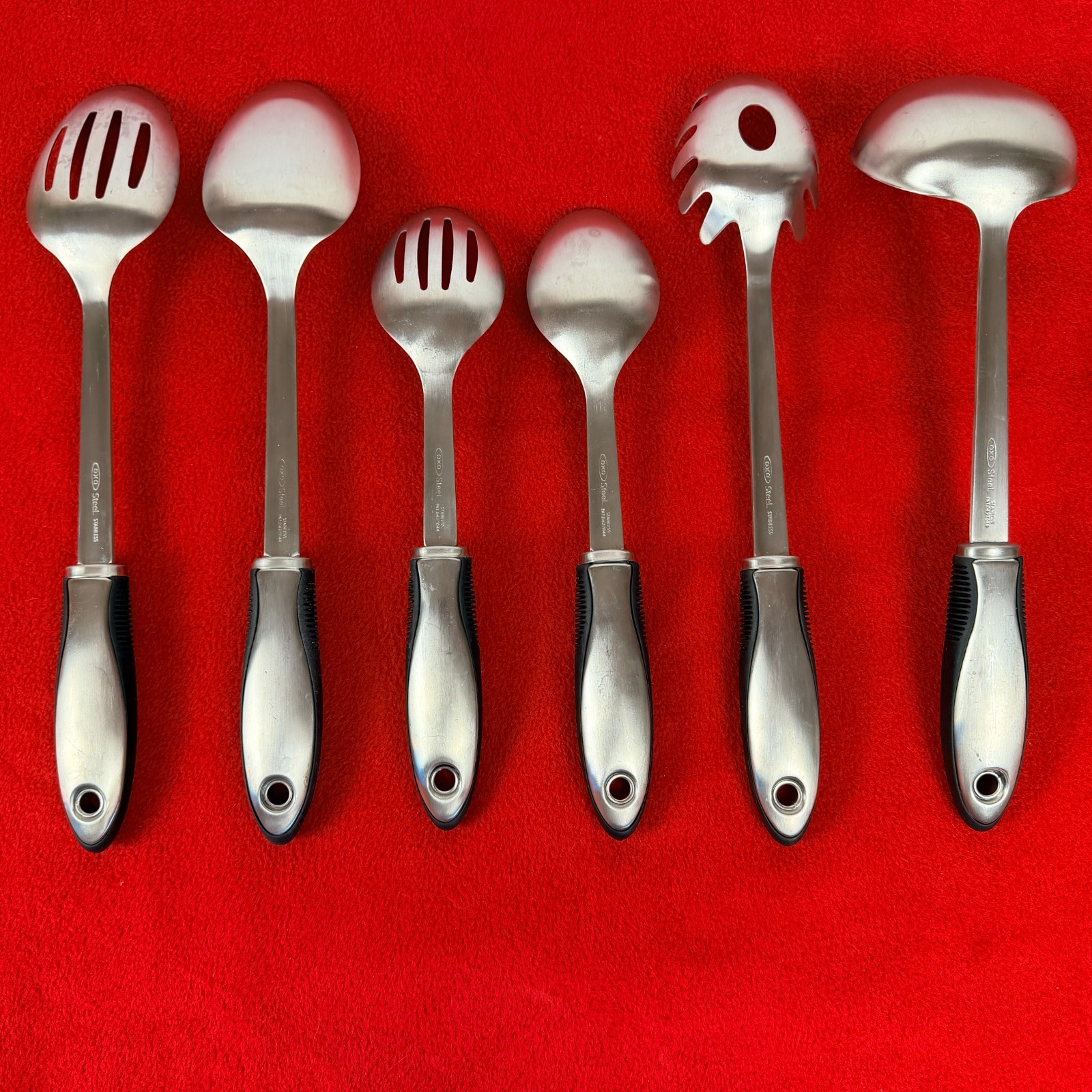 OXO Stainless Steel Kitchen Utensils Soft Grip Lot of 6 Utensils gallery