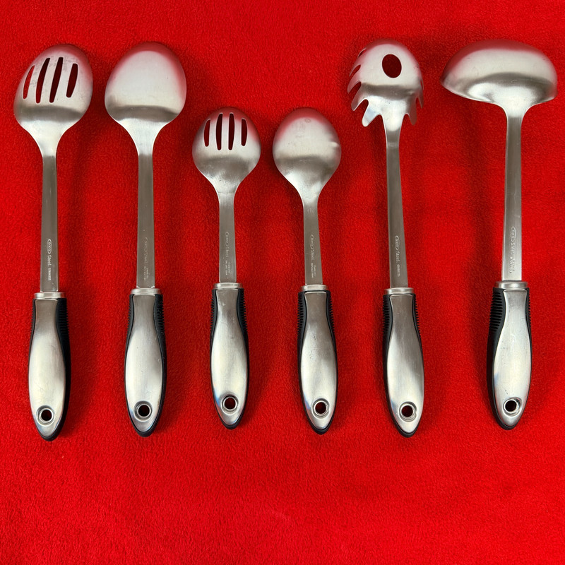 OXO Stainless Steel Kitchen Utensils Soft Grip Lot of 6 Utensils gallery