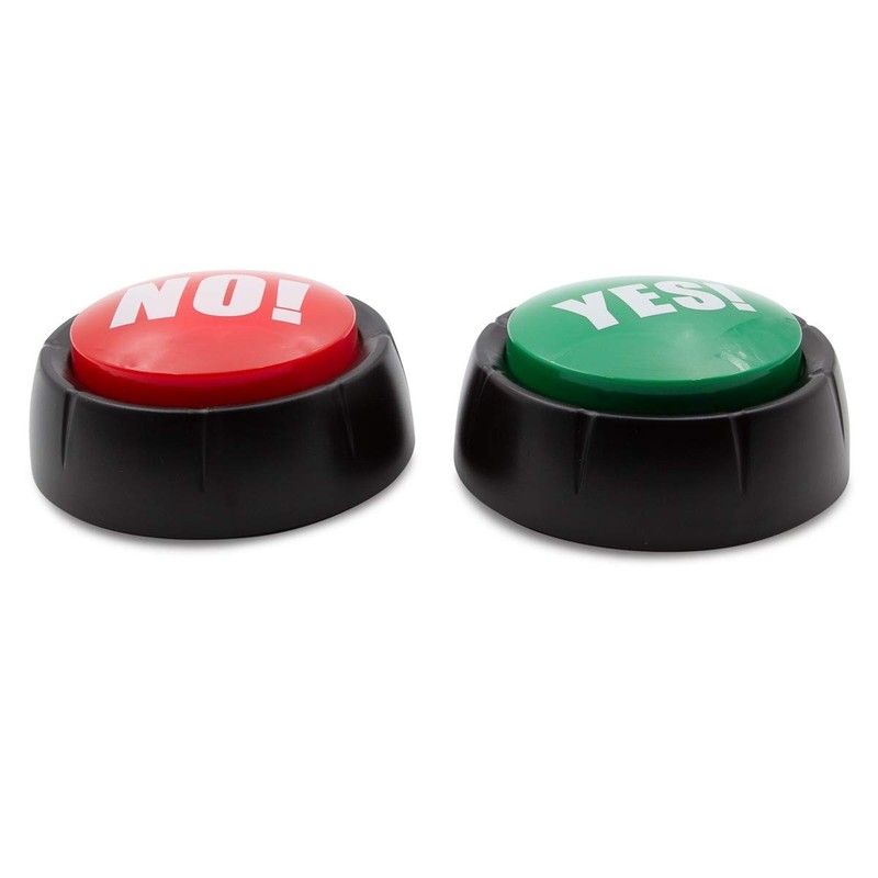 Talking Yes & No Buzzer Buttons - Pack of 2 Large, Red gallery