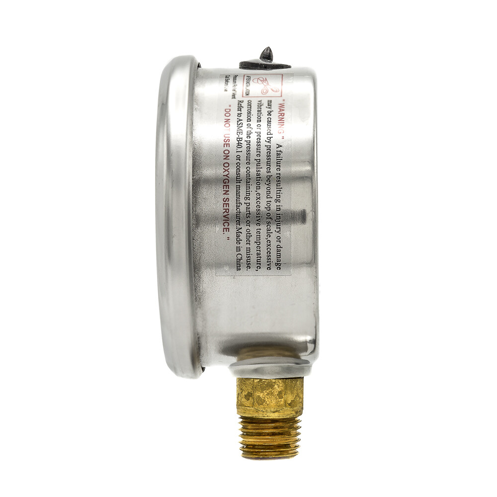 Liquid Filled Lower Mount Pressure Gauge with 2.5" Dial, 0-500PSI, 1/4"Male NPT gallery