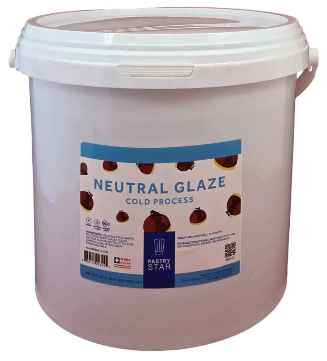 Pastry Star Neutral Glaze, Cold Process - 20 Lbs gallery