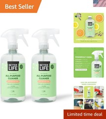 Gentle yet Effective Multi-Surface Cleaner – 24oz x 2, Eco-Friendly Formula