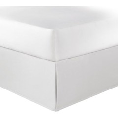 White Solid Split Corner Tailored Bed Skirt Cotton 680 TC All Size Drop New