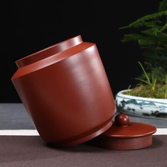 Real Yixing Zisha Tea Candy Solid Color Sealed Lid Tea Canister For Loose Tea