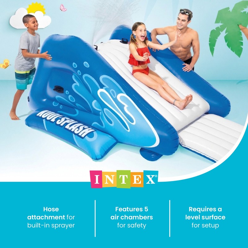 Intex 58849EP Kool Splash Inflatable Play Center Swimming Pool Water Slide, Blue gallery
