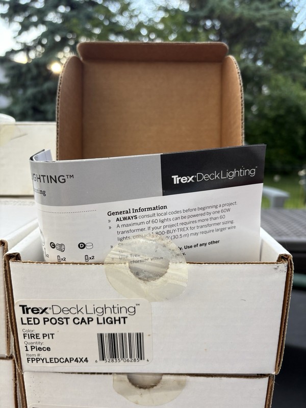 Trex Deck Lighting Led Post Cap Light Color : Fire Pit FPPYLEDCAP4X4 New gallery