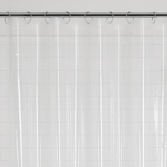 2 pack Mainstays Light Weight PEVA Shower Curtain Liner, 70" x 71" – Clear gallery