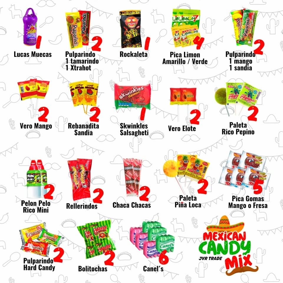 Mexican Candy Mix Assortment Snack (42 Count) Dulces Mexicanos Variety Of... gallery