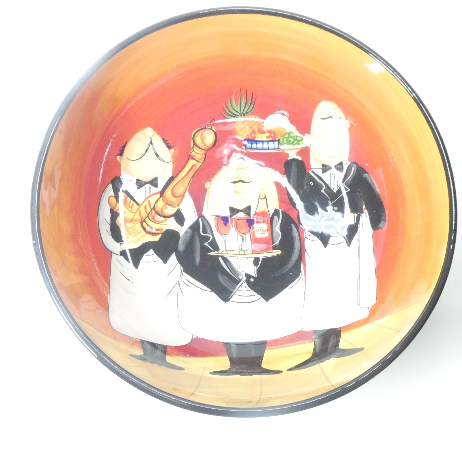 Large Serving Bowl 13" Certified International Dinner is Served Tracy Flickinger gallery
