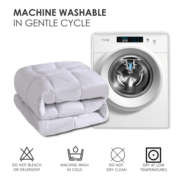 White Down Alternative Comforter All Season Machine Washable Bed Breathable King gallery