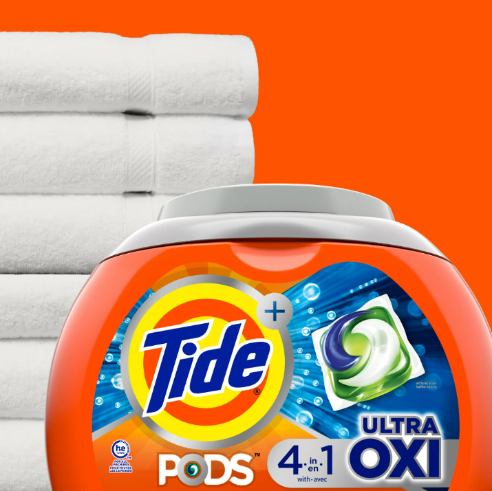Tide PODS® Ultra OXI Liquid Laundry Detergent Pacs, 32 Count gallery