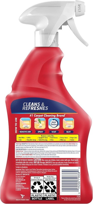 Resolve 22 fl oz Liquid Multi-Fabric Cleaner and Upholstery Stain Remover gallery