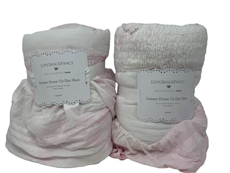Pottery Barn LoveShackFancy Summer Dream Tie-Dye F/Q Quilt & 2 Standard Shams gallery
