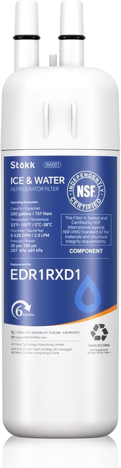 Whirlpool EDR1RXD1 Refrigerator Water Filter 1 | OEM Certified | 3-Pack Genuine gallery