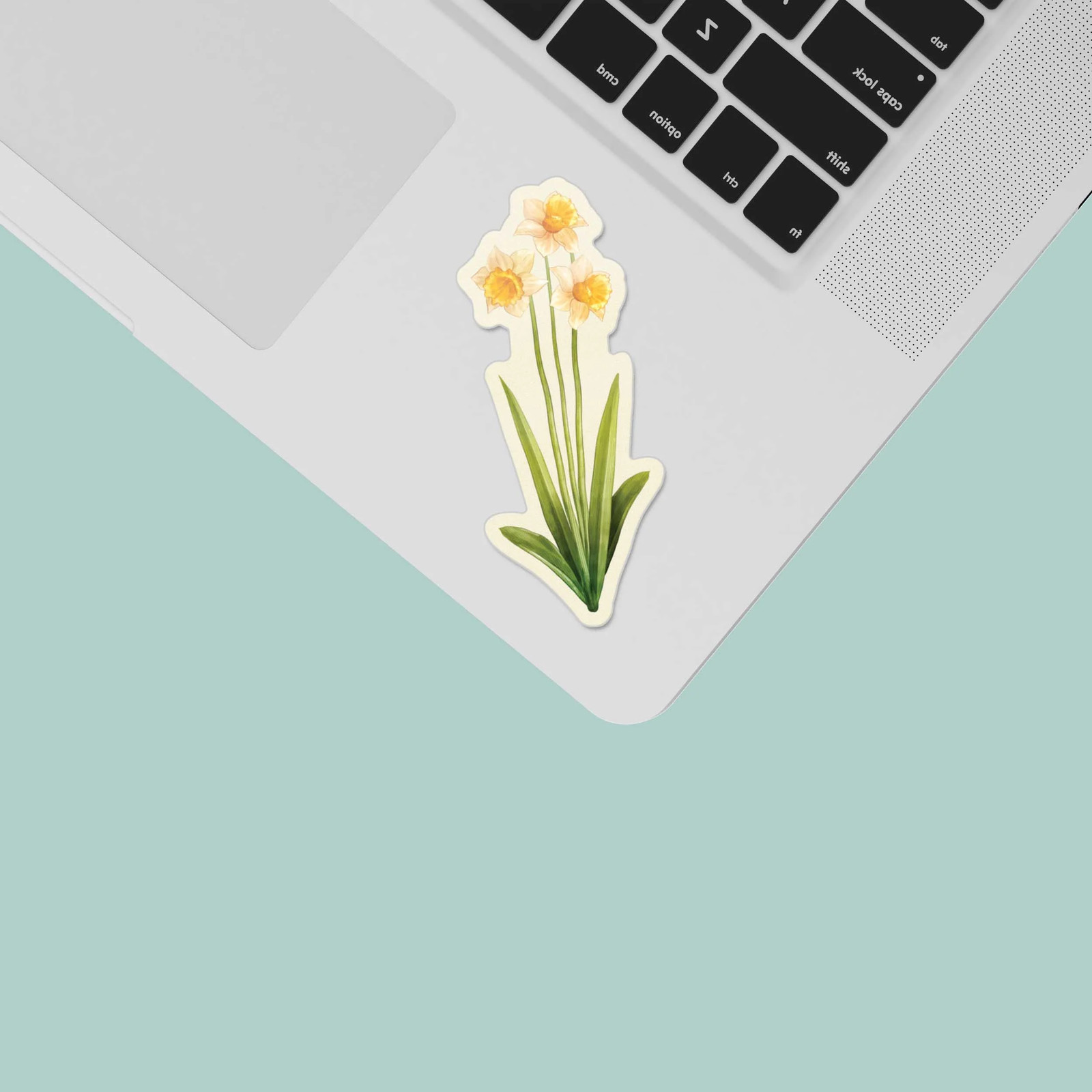 Mini Daffodil Flower Sticker- Cute Decal for Water Bottle or Laptop gallery