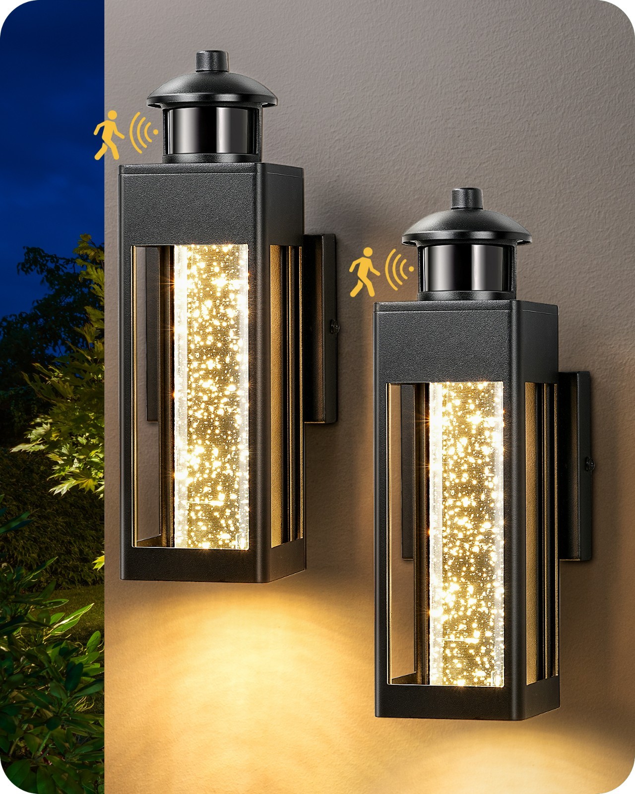 Modern Exterior LED Wall Light Sconce Outdoor Lights Porch Up Down Fixtures 2pc gallery