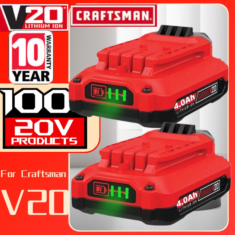 2PACK 4.0 For Craftsman V20 20 Volt MAX Lithium Battery CMCB204 CMCB202 CMCB201 gallery