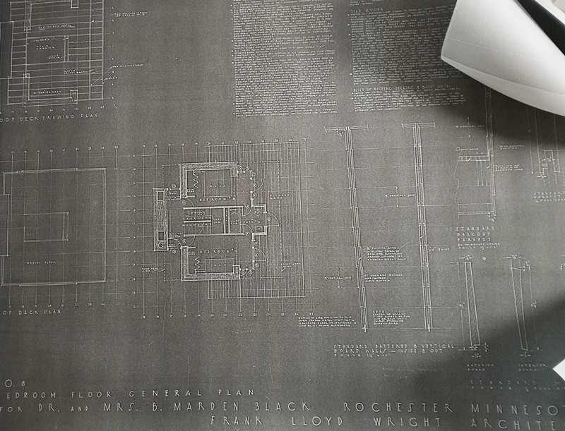 FRANK LLOYD WRIGHT : PROJECT FOR B. MARDEN BLACK , 1947 , ROCHESTER MINN. gallery