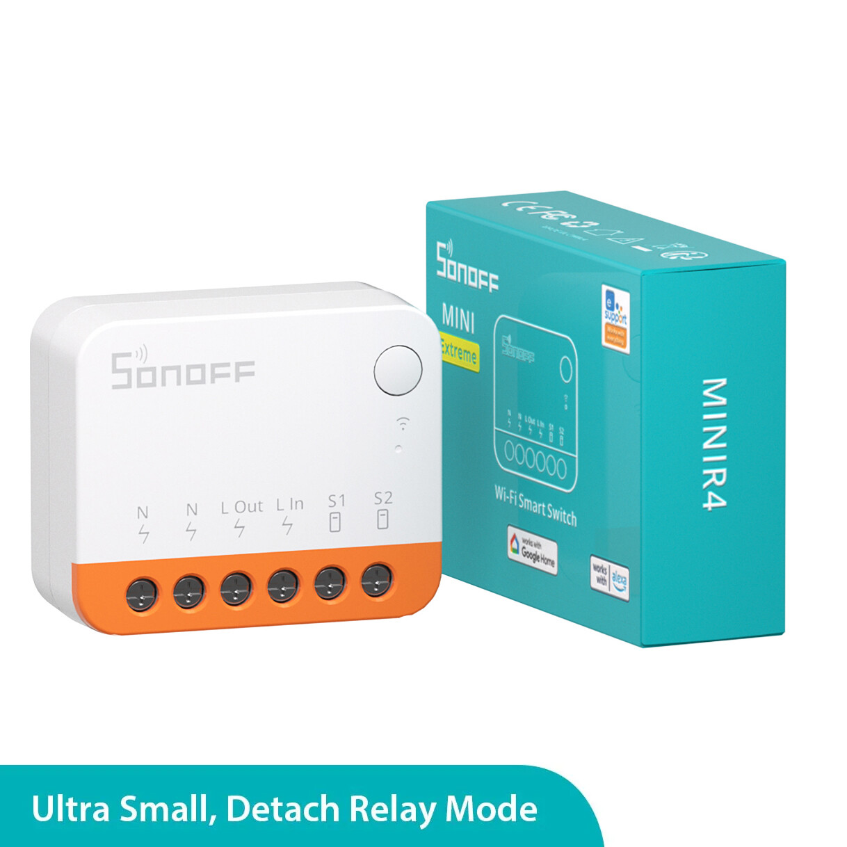 SONOFF 1-4Pcs WiFi Smart Light Switch MINIR4 External Switch Control for eWeLink gallery