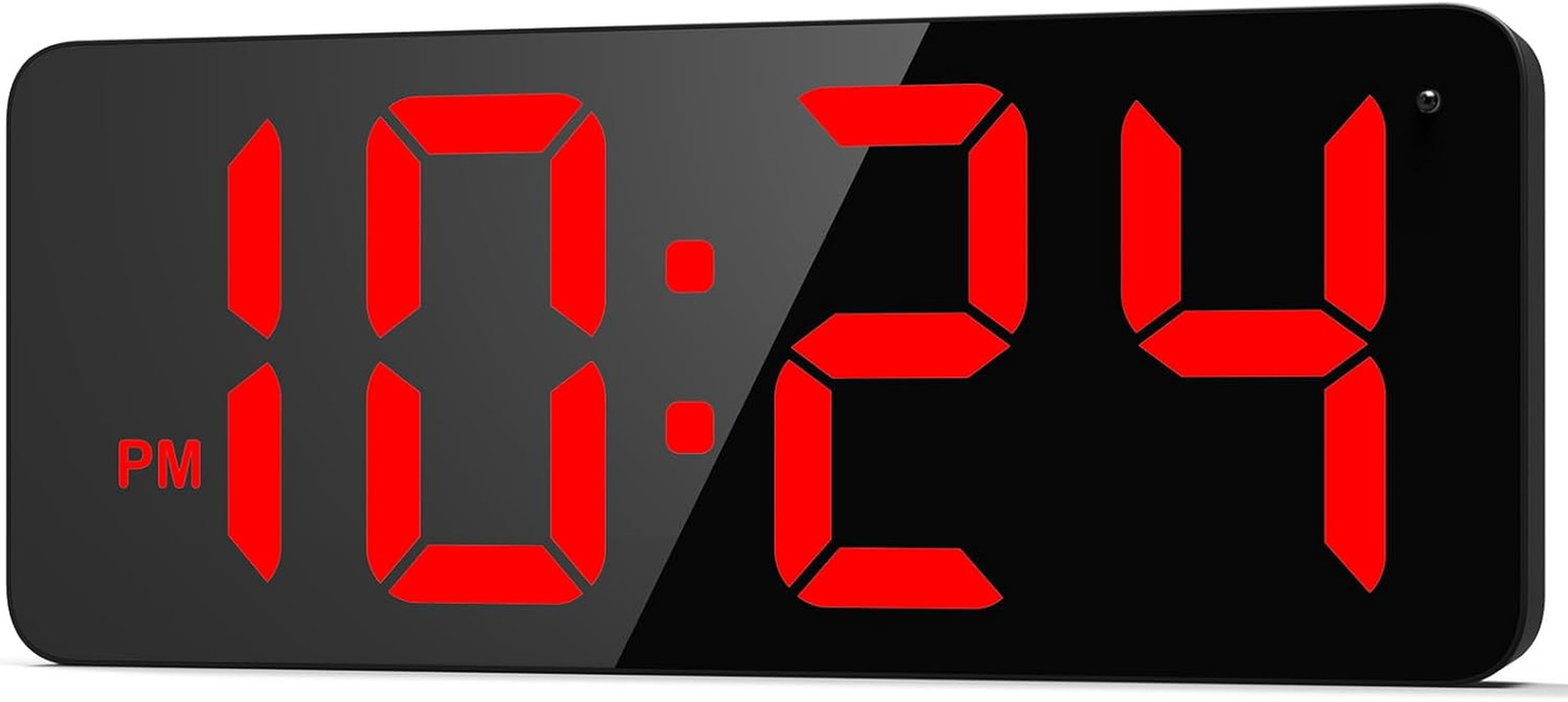 LED Digital Wall Clock with Large Display, Big Digits, Auto-Brightness, 12/24Hr gallery