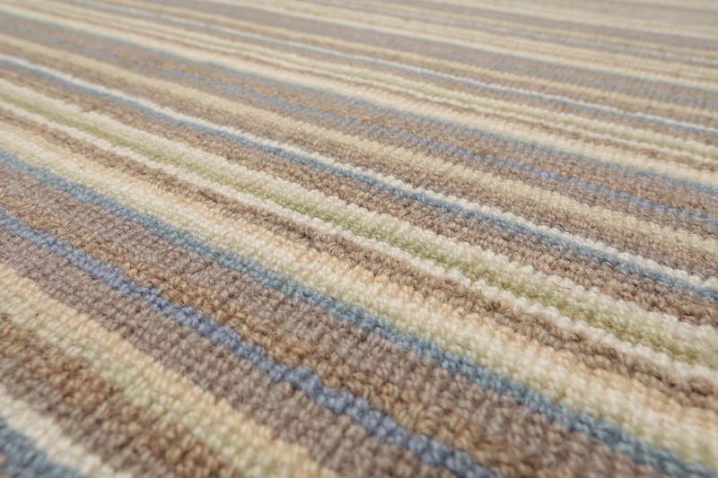 LoomBloom Multi Sizes Multi Color Hand Woven Striped New Zealand Wool Area Rug gallery