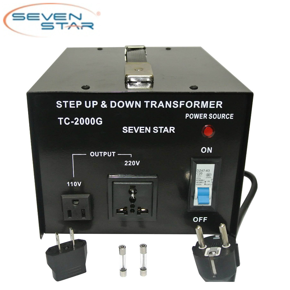 SevenStar TC-2000W Watt 110V-220 Volt Up/Down Transformer Heavy-Duty Converter gallery