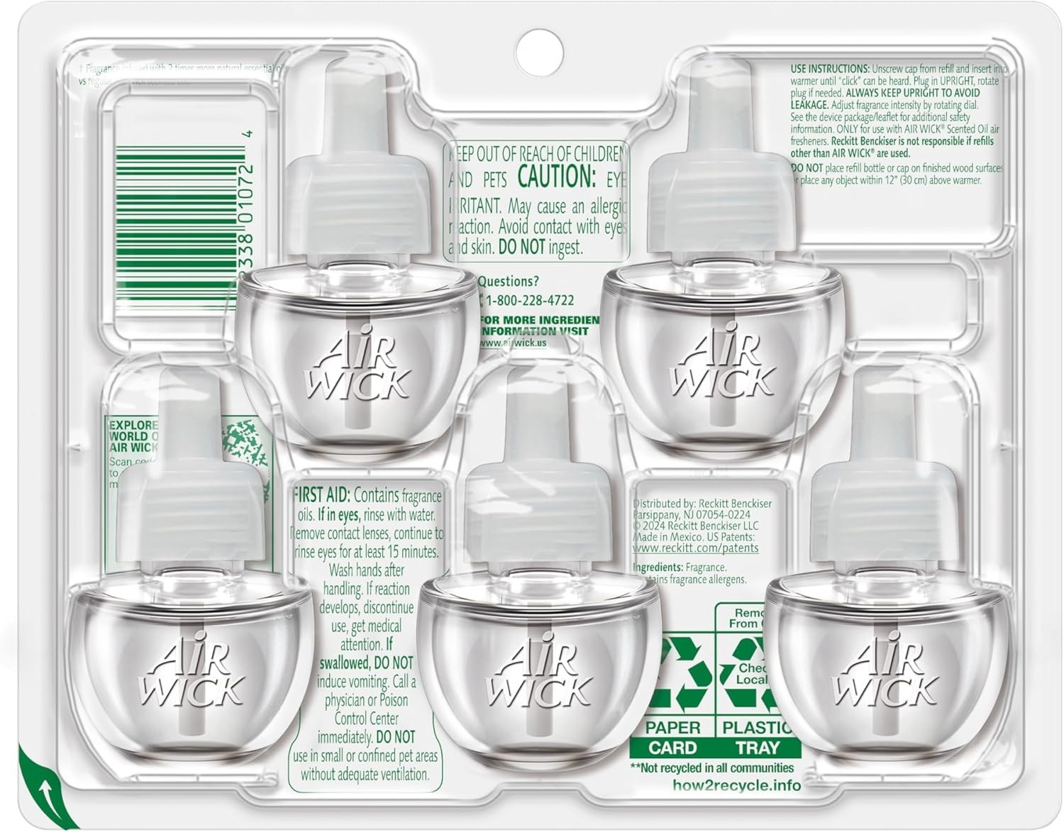 AIR WICK Scented Oil - Vibrant Refill Island Coconut & Warm Sands 5 ct. gallery