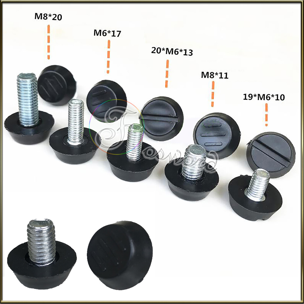 M6 M8 Thread Adjustable Furniture Feet Levelling Foot Height Screw Table Legs gallery
