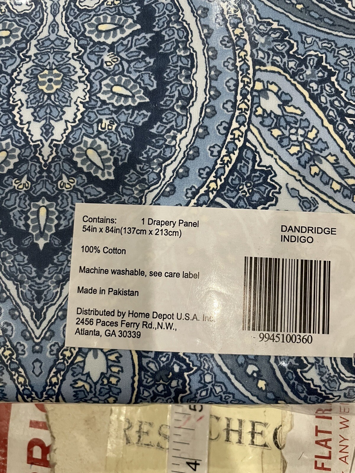 Home Decorators Collection Semi-Opaque Dandridge 84 in. L Cotton Drapery Panel gallery