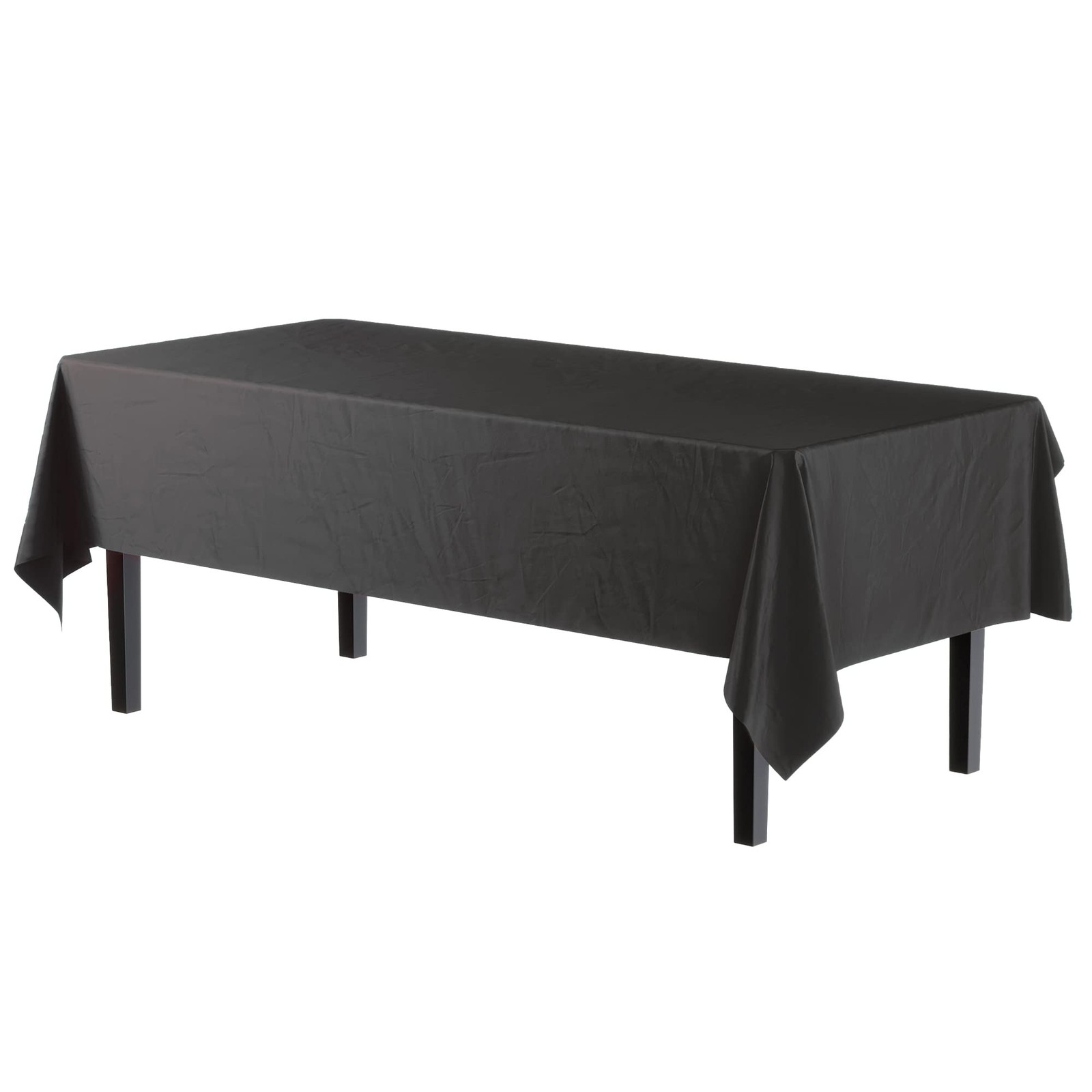 Exquisite 6-Pack Premium Plastic Tablecloth 54in. x 108in. Rectangle Plastic ... gallery